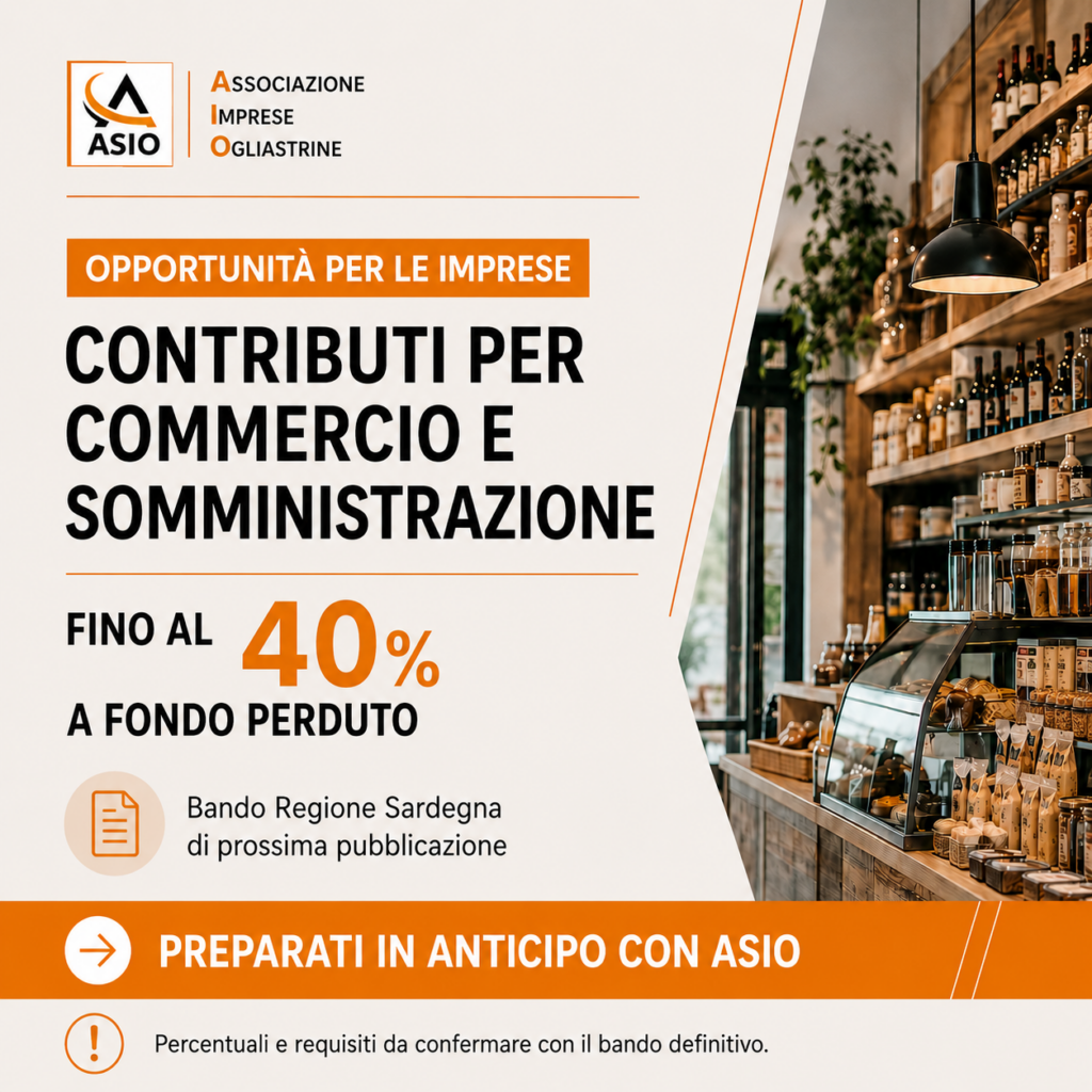 contributo per commercio regione sardegna ASIO